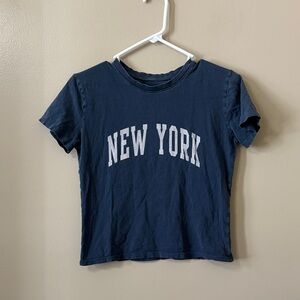John Galt Navy New York Short Sleeve T-Shirt
